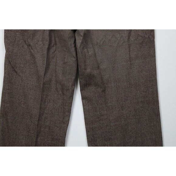Vtg 60s 70s Streetwear Mens 32x28 Heavy Wool Flannel Wide Leg Chino Pants USA - Picture 12 of 13